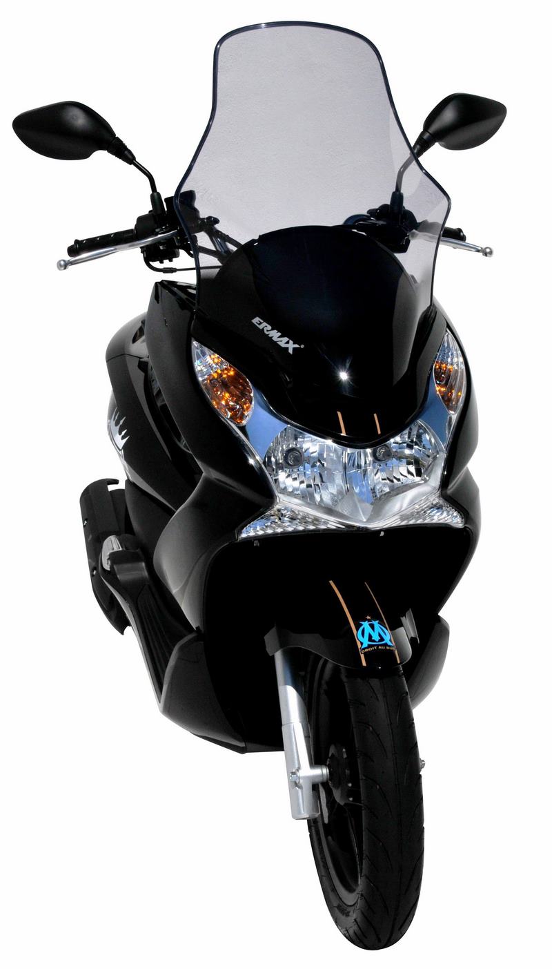 Ermax / アルマックス scooter windshield high protection 25cm + (total 67CM+PROT T hands for 125 PCX 2010/2013 grey | 010154P18