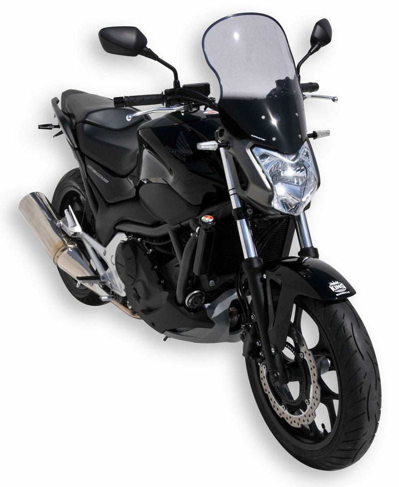 Ermax / アルマックス high protection windshield + 20 cm (total height 46 cm ) for nc 700 s 2012/2013 black dark | 010156128