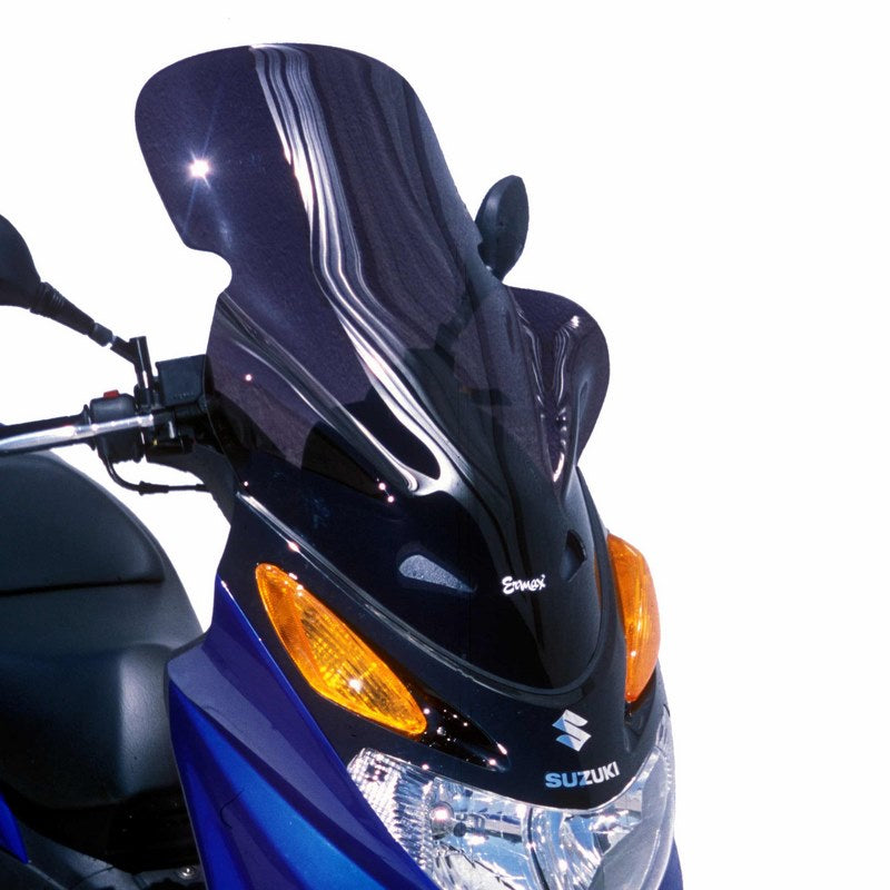Ermax / アルマックス high protection windshield (10cm + with prises air ) for BURGMAN uh 125/200 2002-2006 dark black | 010456062