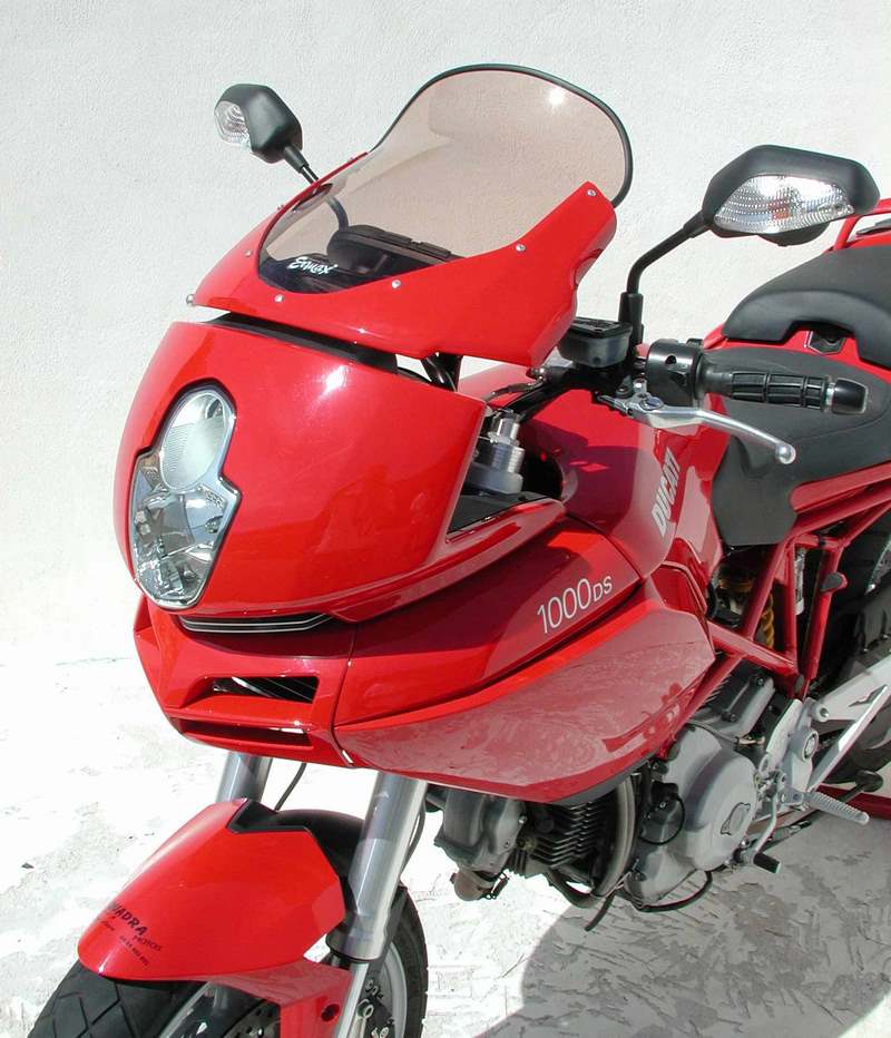 Ermax / アルマックス high protection windshield for + 5 cm 620/1000/1100 DS MULTISTRADA 2004/2009 light brown | 010702017