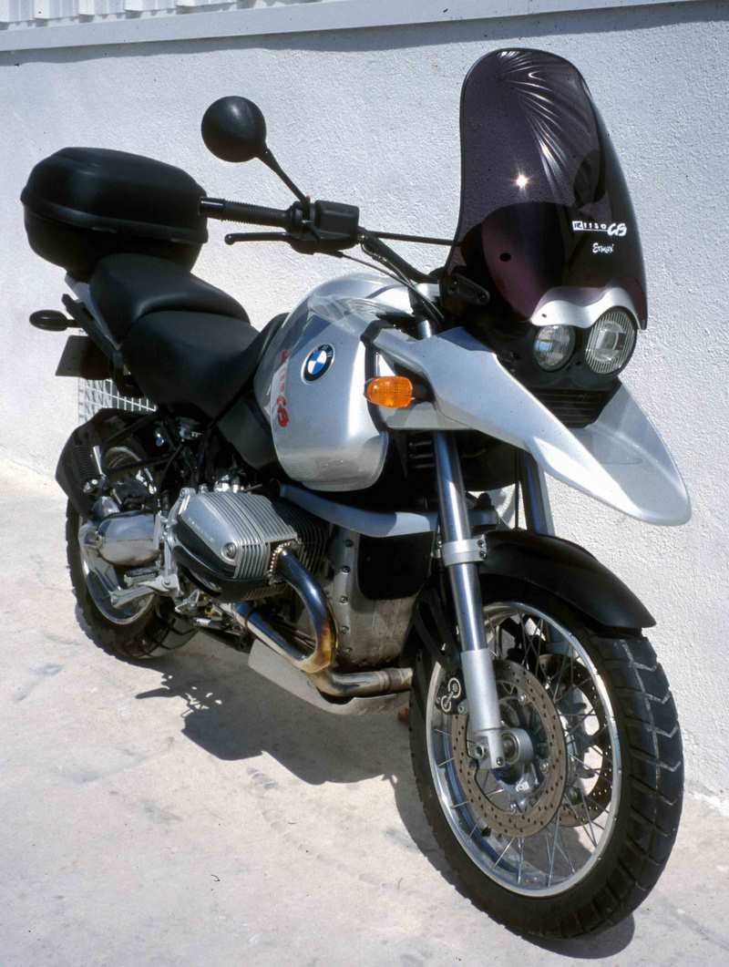 Ermax / アルマックス high protection windshield + 10 cm (total height 46 cm ) for R 1150 GS 2000/2004 black dark | 011056011