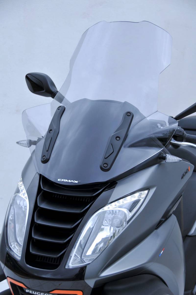 Ermax / アルマックス high protection windshield (70cm + protections of hands ) for Metropolis 400i 2013-2019 light black | 011103008
