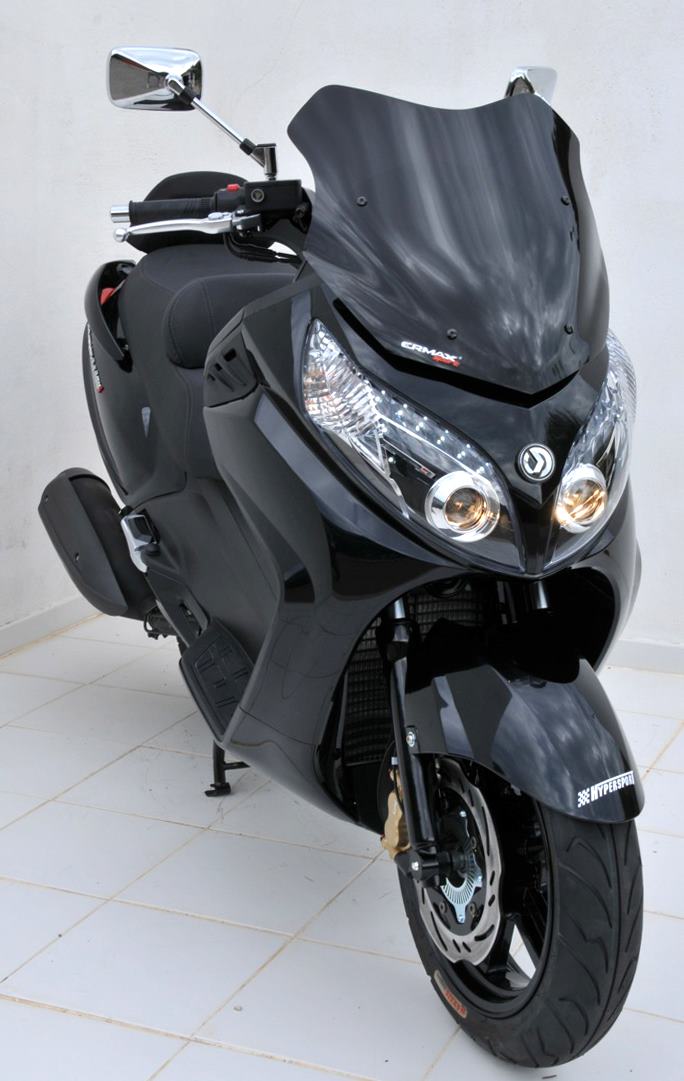Ermax / アルマックス scooter windshield Ermax / アルマックス sport 52cm (+ fitting kit s ) for MAXSYM 400/600 I 2011/2017 satin grey | 038883012
