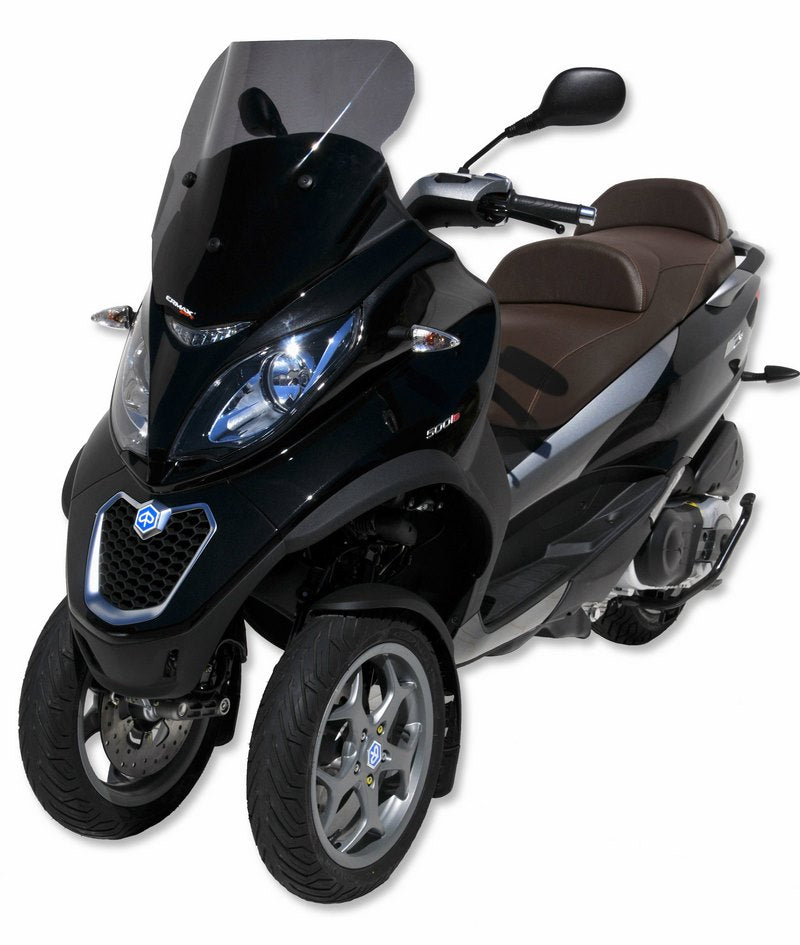 Ermax / アルマックス screen Aéromax (50 cm Modèle sport-touring-business ) for MP3 125/300/500 2011-2018 satin black | 075347013