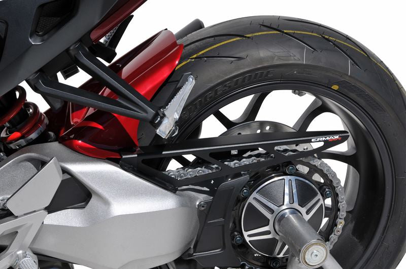 Ermax / アルマックス hugger arriere (+ engine cover of chain en aluminum anodized ) for cb 1000 r 2018 -2019 silver carbon look 2018/2019 | 7301S93-82