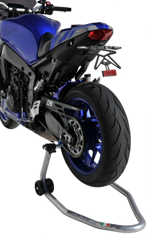 Ermax / アルマックス Sup09Evo License Plate Holder Déporté Aluminium Black With Blinkers Holder For Mt09(Fz092021 1 | 9002EVY99