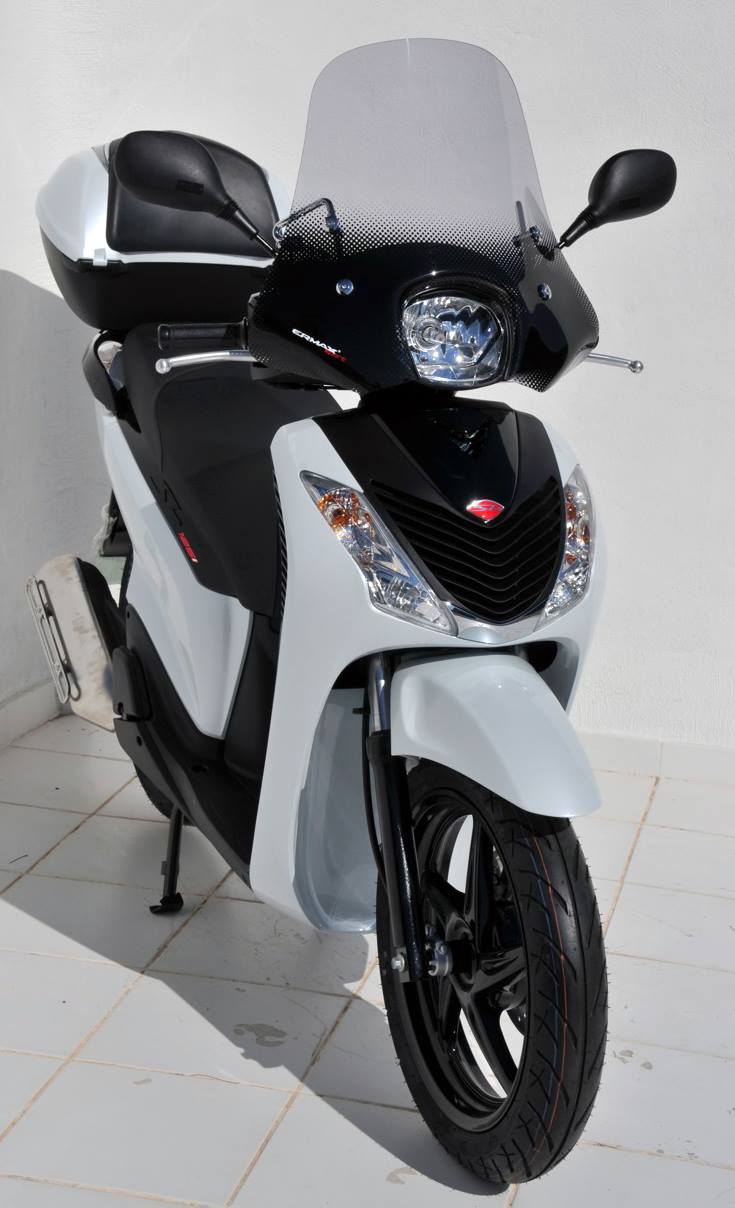 Ermax / アルマックス pare shield Ermax / アルマックス sportivo 45cm for honda SHI 125/150 2001/2012 (omega cut /SH ) light black | SP0103109