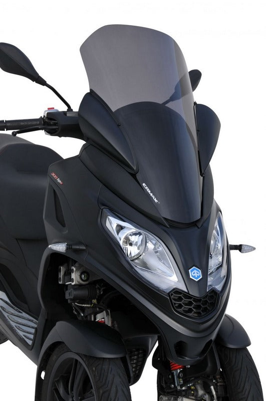 Ermax / アルマックス Pare Brise Scooter Touring (68Cm With Protections Of Hands En Abs ) Ermax / アルマックス For Mp3 300 Hpe And Hpe Sport 2019-2022 Noir Satin (Opaque) | TO53016-47