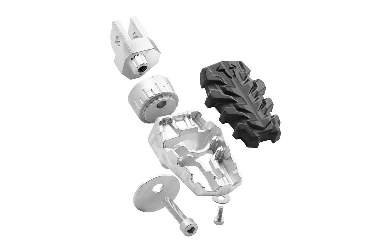 SW-MOTECH / SWモテック EVO Fußrasten Edelstahl. Verstellbar. | FRS.00.112.10000