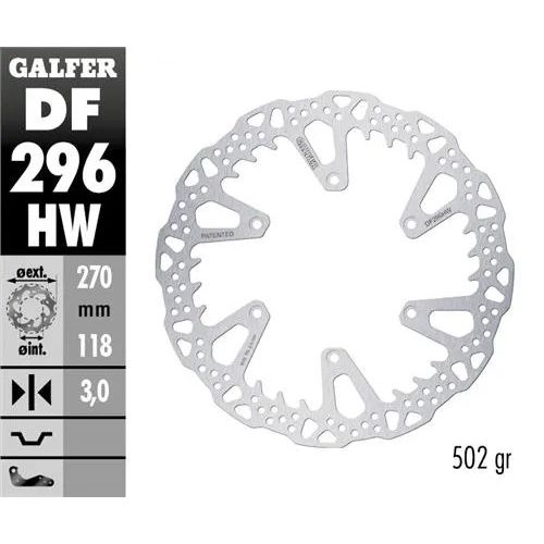 Galfer / ガルファー ブレーキディスク フィックスドシャーク フロント | DF296HW
