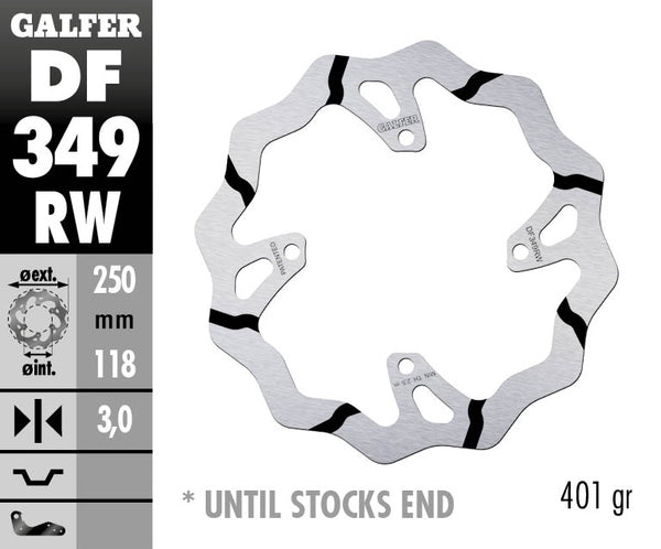 Galfer / ガルファー ブレーキディスク Fixed Wave 溝付き | DF349RW