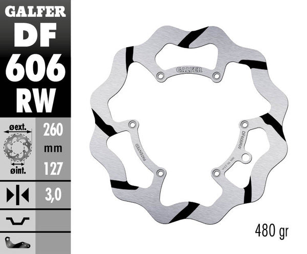 Galfer / ガルファー ブレーキディスク Fixed Wave 溝付き | DF606RW