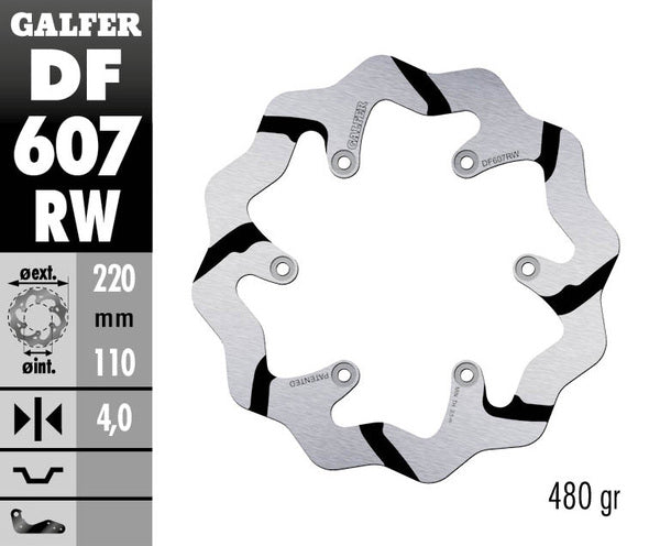 Galfer / ガルファー ブレーキディスク Fixed Wave 溝付き | DF607RW