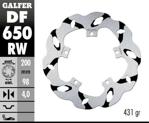 Galfer / ガルファー ブレーキディスク Fixed Wave 溝付き | DF650RW