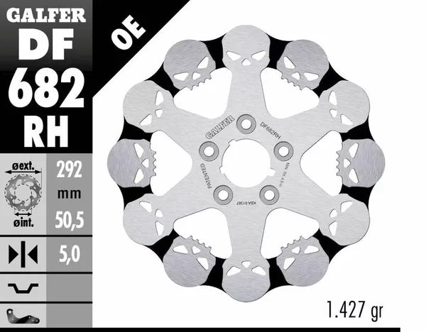 Galfer / ガルファー ブレーキディスク Fixed Skull | DF682RH