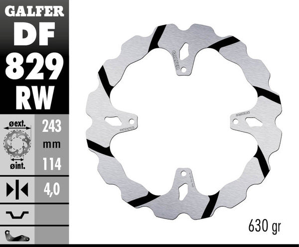 Galfer / ガルファー ブレーキディスク Fixed Wave 溝付き | DF829RW