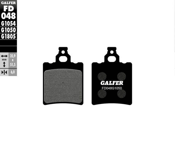 Galfer / ガルファー ブレーキパッド セミメタル スクーター | FD048G1050