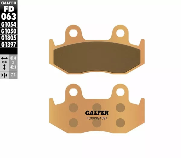Galfer / ガルファー ブレーキパッド シンタードメタル Atv | FD063G1397