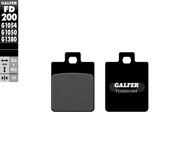 Galfer / ガルファー ブレーキパッド セミメタル | FD200G1054