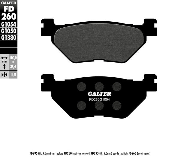 Galfer / ガルファー ブレーキパッド セミメタル | FD260G1054