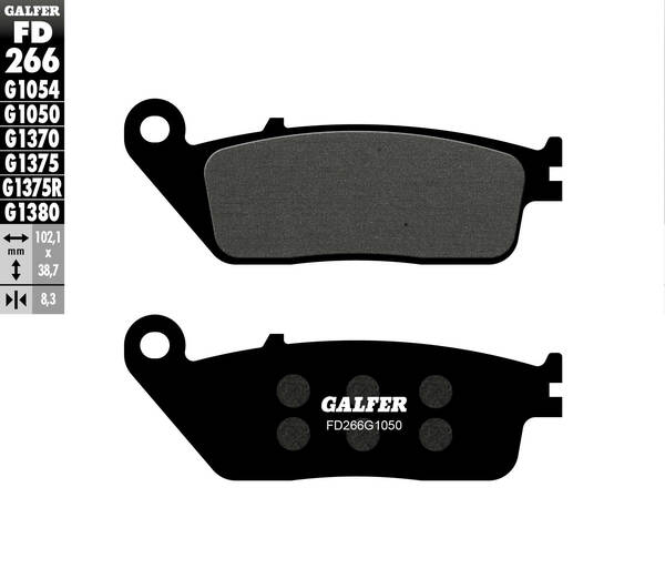Galfer / ガルファー ブレーキパッド セミメタル スクーター | FD266G1050