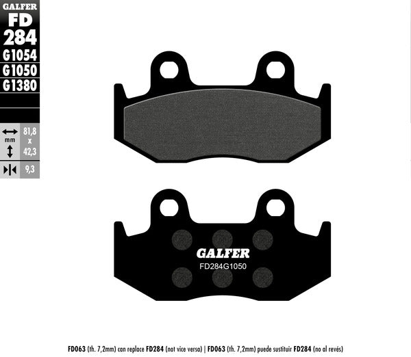 Galfer / ガルファー ブレーキパッド セミメタル スクーター | FD284G1050