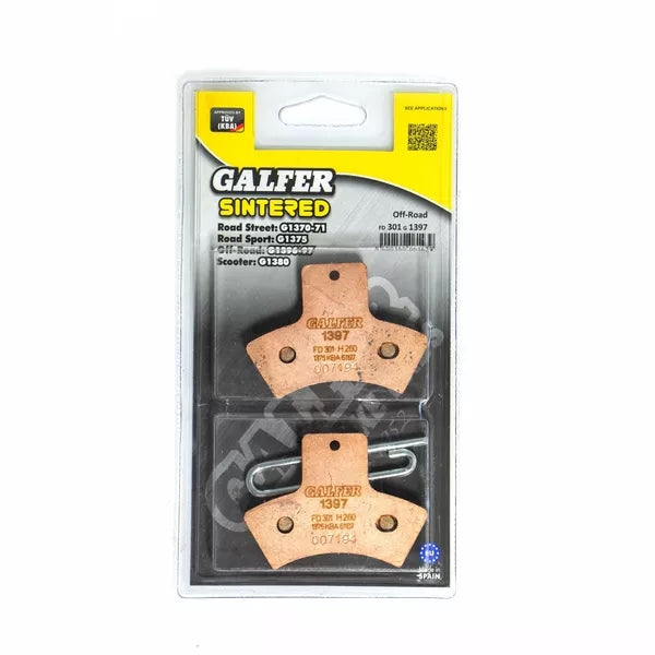 Galfer / ガルファー ブレーキパッド シンタードメタル Atv | FD301G1397