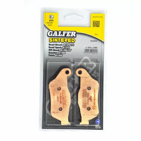 Galfer / ガルファー ブレーキパッド シンタードメタル スクーター | FD355G1380