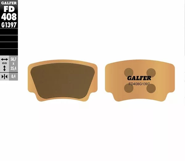 Galfer / ガルファー ブレーキパッド シンタードメタル Atv | FD408G1397