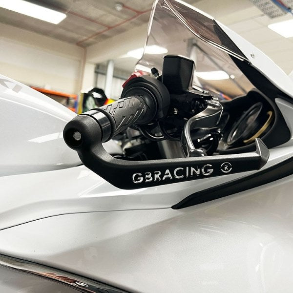 GBRacing / ジービーレーシング M12スレッドブレーキレバーガード、15mmスペーサーバーエンド、160mm。 | BLG-M12-S15-A160-GBR