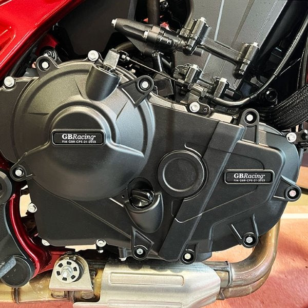 GBRacing / ジービーレーシング CB750 HORNET&XL750 TRANSALPセカンダリエンジンカバーセット2023 | EC-CB750-2023-Set-GBR