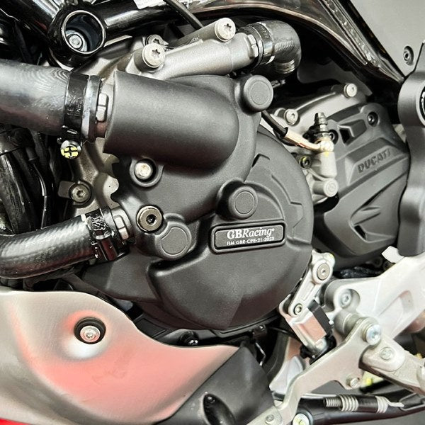 GBRacing / ジービーレーシング Multistrada ムルティストラーダ V2 950、Desertx、Monster +/SPオルタネーターカバー2021-2023 | EC-V2-950-2021-1-GBR