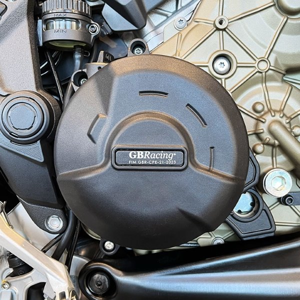 GBRacing / ジービーレーシング Multistrada ムルティストラーダ V4 クラッチカバー 2022-2023 | EC-V4-MS-2022-2-GBR