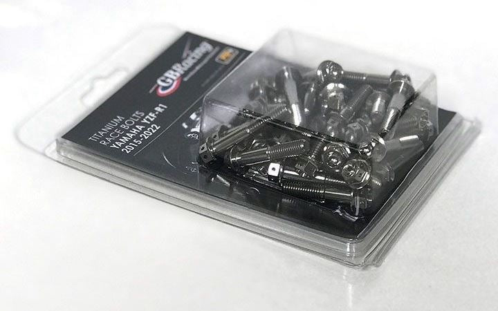 GBRacing / ジービーレーシング チタンレースボルト - YAMAHA YZF-R1 2015-2023 | TI-R1-2015-SET