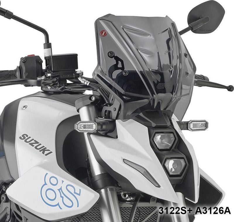 GIVI / ジビ ウインドシールド - ティンテッド(スモーク) - 250x310 mm (HxW) Suzuki GSX S1000 (21-23) | 3122S