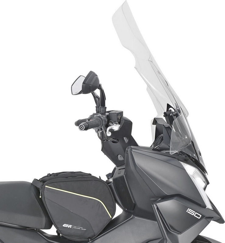GIVI / ジビ ウインドシールド - クリア - 875 x 660 mm (HxW) KYMCO Dink R 125/150 (23) | 6121DT