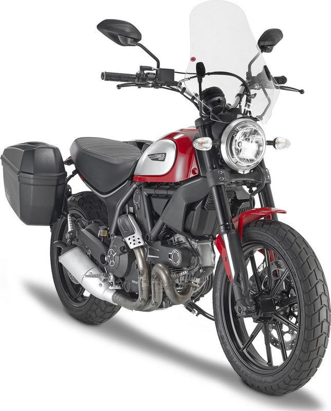 Givi / ジビ ウインドスクリーン Ducati Scrambler クリア dim. HxW 48 x 435 cm(A7407A フィッティングキット別途必要) | 7407A