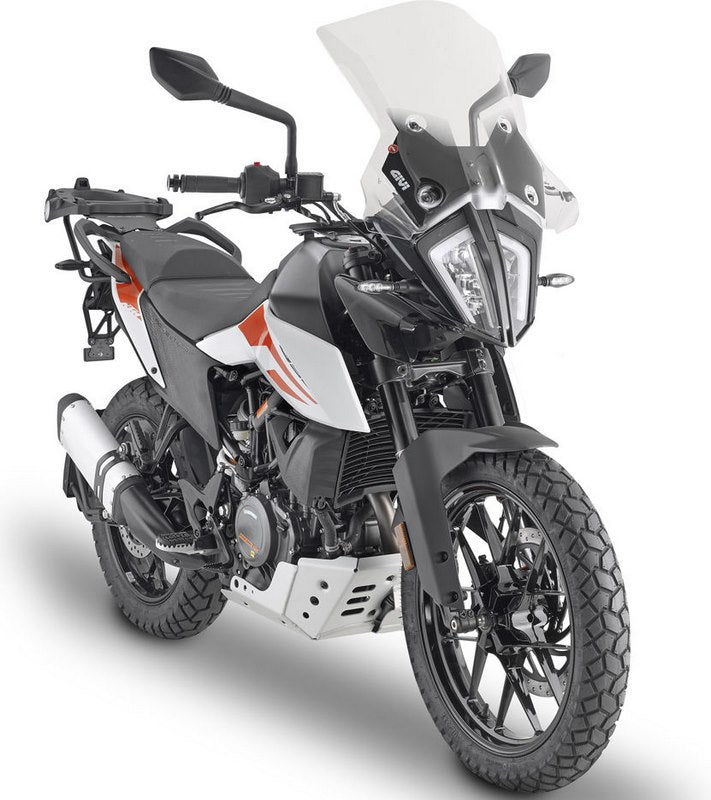 Givi / ジビ Touring ウインドスクリーン KTM 390/790/890 Adventure クリア HxW 45x47 cm (D7711KIT フィッティングキット別途必要) | 7710DT