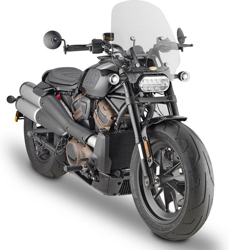 GIVI / ジビ スクリーン Harley-Davidson Sportster 1250 S クリア dim. HxW 44x45 cm (A8401A フィッティングキット別途必要) HARLEY DAVIDSON Sportster S 1250 | 8401A
