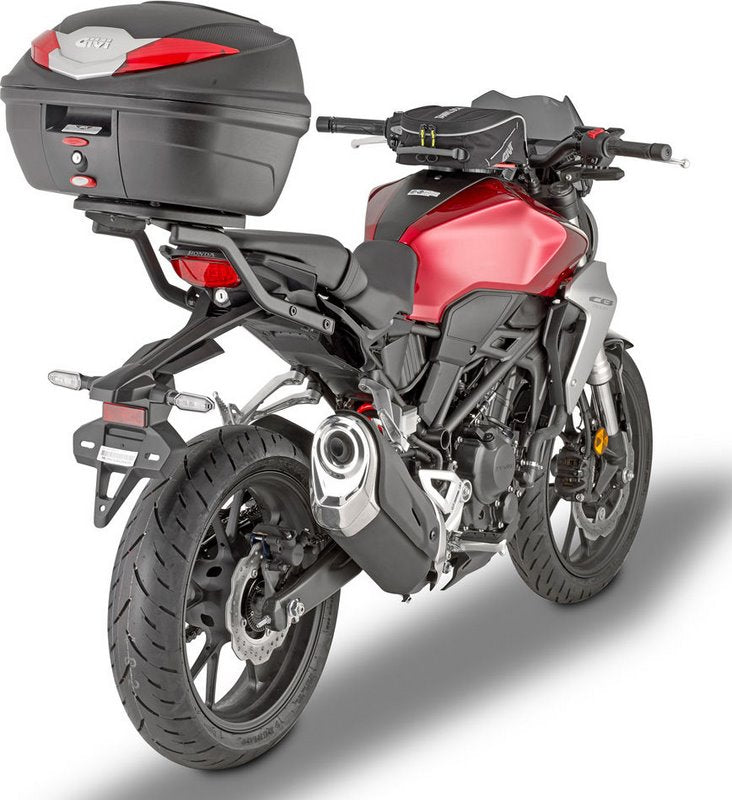 Givi / ジビ スクリーン Honda CBR 125 R 18- CB 300 R スモーク dim. HxW 21x28 cm フィッティングキット付属 | A1164