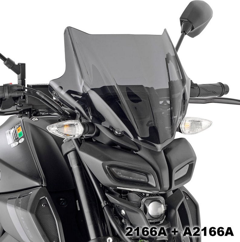 GIVI / ジビ マウンティングキット: ウインドシールド 2166A/G用 Yamaha MT125 (20-23) | A2166A