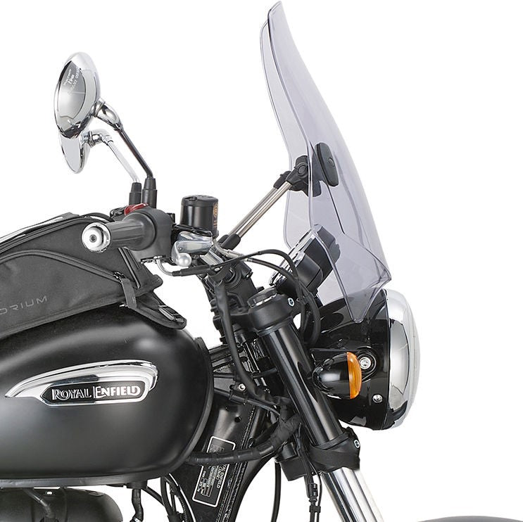 Givi / ジビ Univeral ウインドスクリーン A660 2 取り付けブラケット ライトスモーク dim. HxW 425 x 42 cm | A660