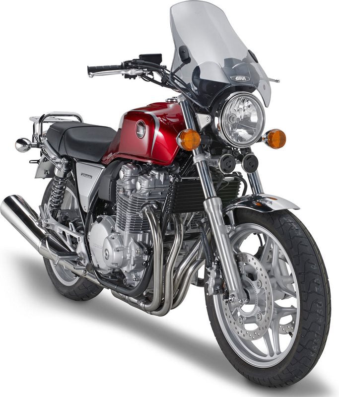 Givi / ジビ Univeral ウインドスクリーン A660 2 取り付けブラケット ライトスモーク dim. HxW 425 x 42 cm | A660