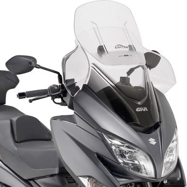 Givi / ジビ エアフロースライディング ウインドスクリーン Suzuki BURGMAN バーグマン 400 18- HxW max 77x67 cm 12 cm スライディング fitting ハードウエア included | AF3115
