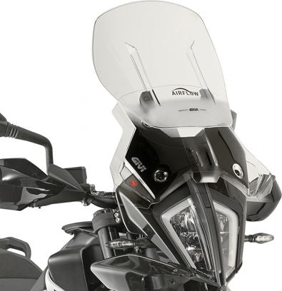 Givi / ジビ エアフロースライディング ウインドスクリーン KTM 390/790/890 Adventure HxW max 52x48 cm 12 cm スライディング ブラケット付属 | AF7711