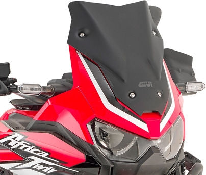 Givi / ジビ ウインドスクリーン Honda CRF1100L Africa Twin マットブラック dim. HxW 31x31 cm sport スクリーン | D1179BO