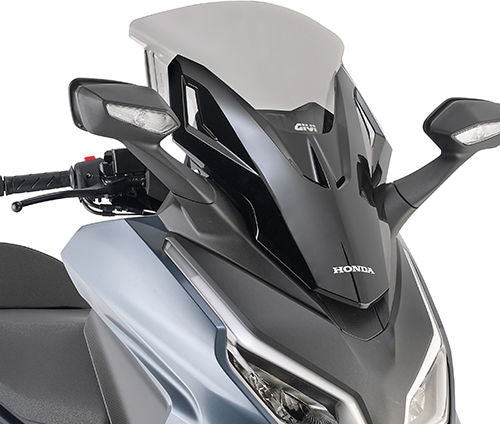 GIVI / ジビ ウインドシールド - ティンテッド(スモーク) - 480x470 mm (HxW) - ABE i.V. - Honda FORZA 125 (21-22)/350 (21-23) | D1187SG