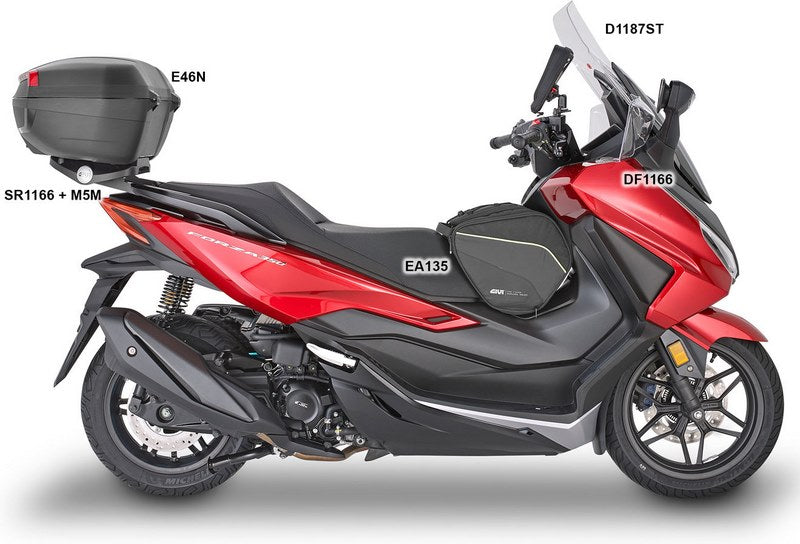 Givi / ジビ ウインドスクリーン D1187ST Honda Forza 125 21- Forza 350 dim. HxL 58x47 cm クリア | D1187ST