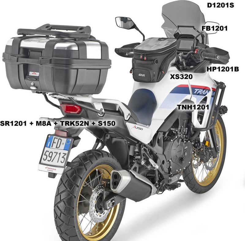GIVI / ジビ ウインドシールド - ティンテッド(スモーク) - 520x400 mm (HxW) - Honda XL750 Transalp トランザルプ (23) | D1201S