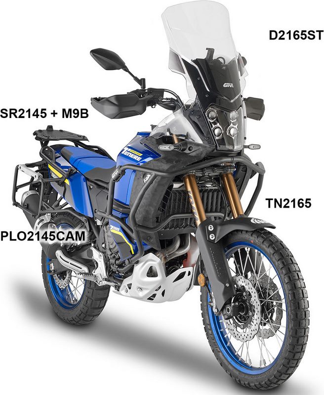 Givi / ジビ ウインドスクリーン Yamaha Tenere 700 World Raid ライトスモーク dim. HxW 40 x 43 cm | D2165S
